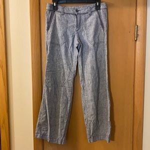 Pilcro and the Letterpress Blue Wide-Leg Pants
